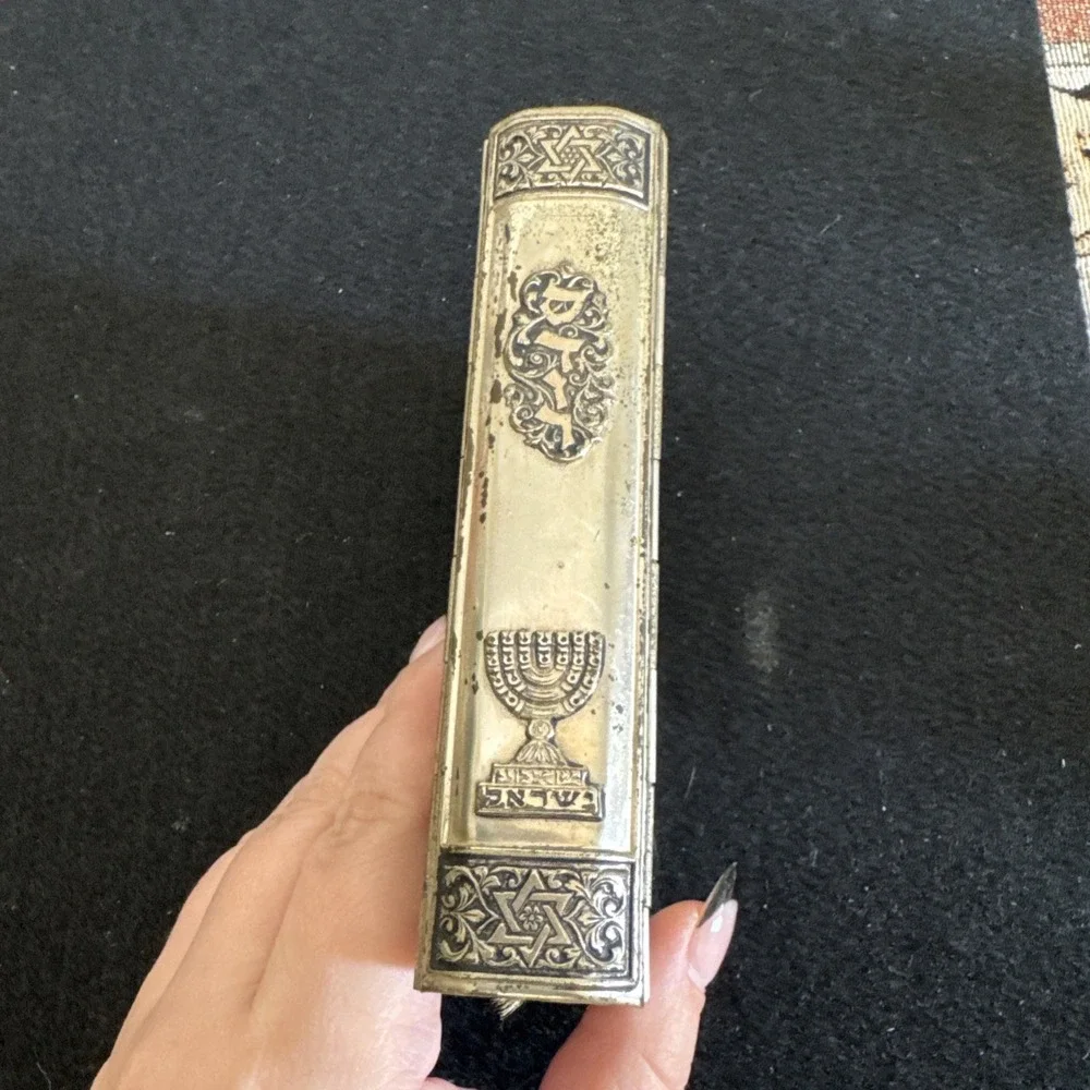 1969 Jewish SIDDUR AVODAT ISRAEL Silver & Gold Turquoise Hebrew English 5